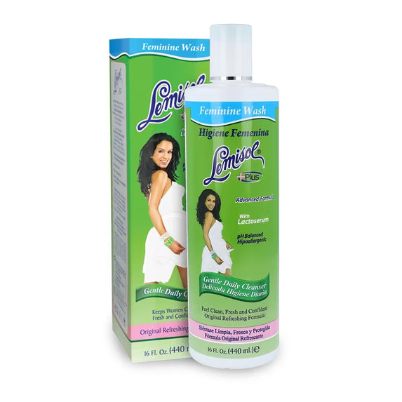 Lemisol Plus-Feminine Hygiene Gentle Daily Cleanser with Lactoserum Helps You Keep PH Balance 16 OZ